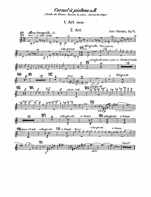 Cornet (B♭) (offstage)