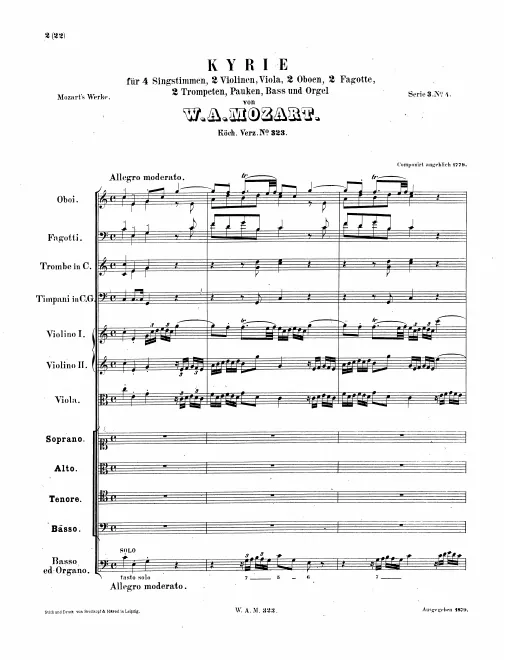 First page of Kyrie