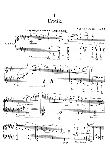 First page of 4 Piano Pieces