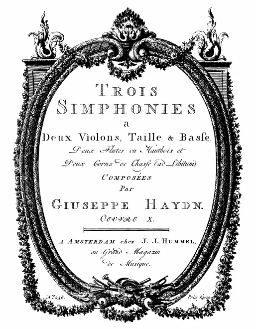 First page of Symphony No.20 in C major