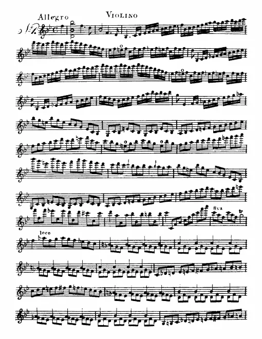 First page of 6 Caprices for Violin