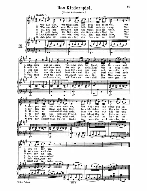 Complete Score (original / high voice, A major)
