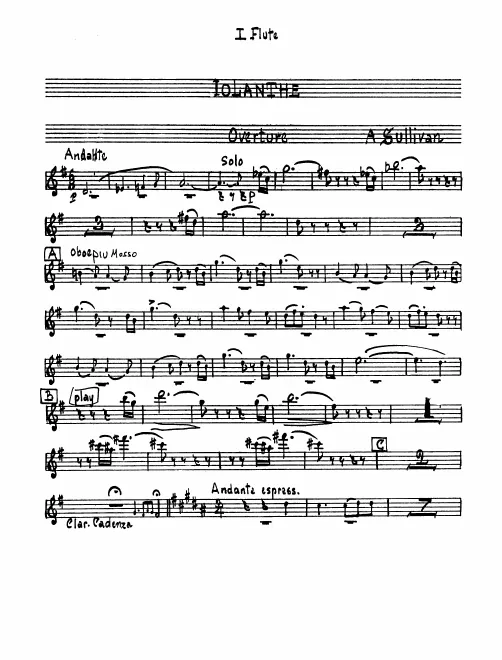 First page of Iolanthe