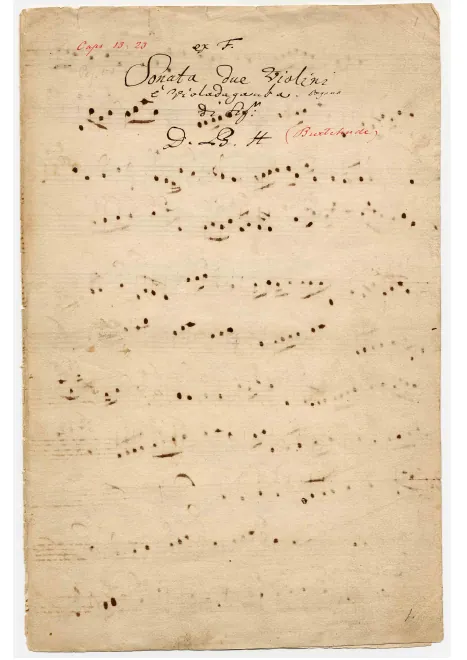 First page of Sonata in F major