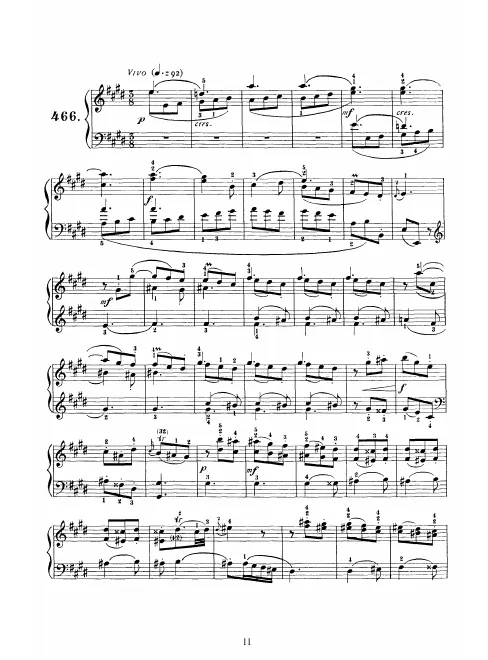 First page of Keyboard Sonata in E major