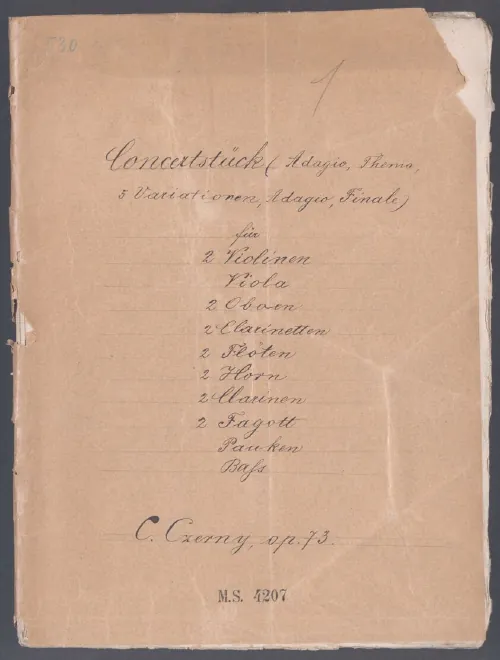 First page of Variationen über 'Gott erhalte Franz den Kaiser'
