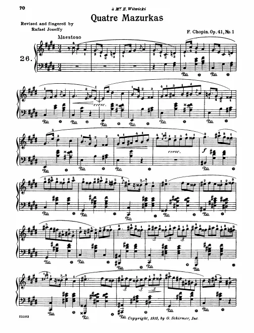 First page of Mazurkas