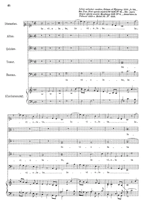 First page of Inviolata, integra et casta es