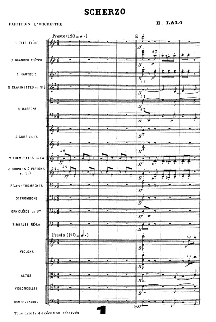 First page of Scherzo