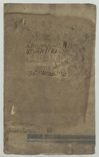 First page of Violin Concerto in A major, RV 349
