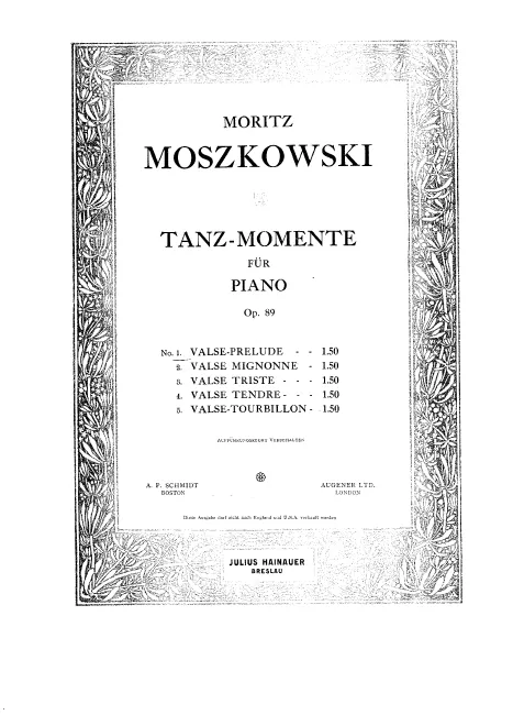 First page of Tanz-Momente