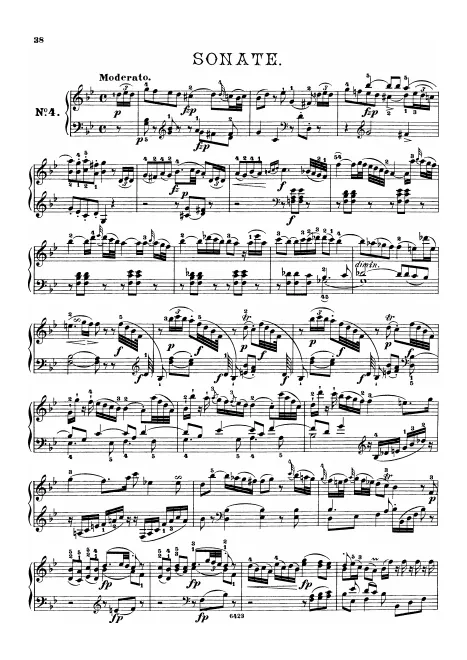 First page of Keyboard Sonata