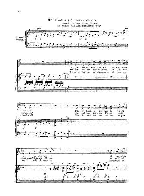 First page of Non più! Tutto ascoltai