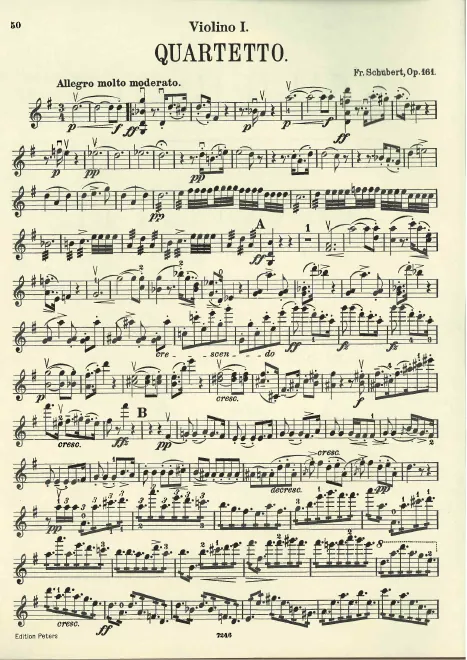First page of String Quartet in G major