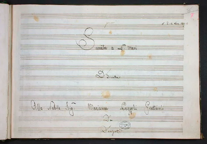 First page of Sonata for Piano Four-Hands in D major
