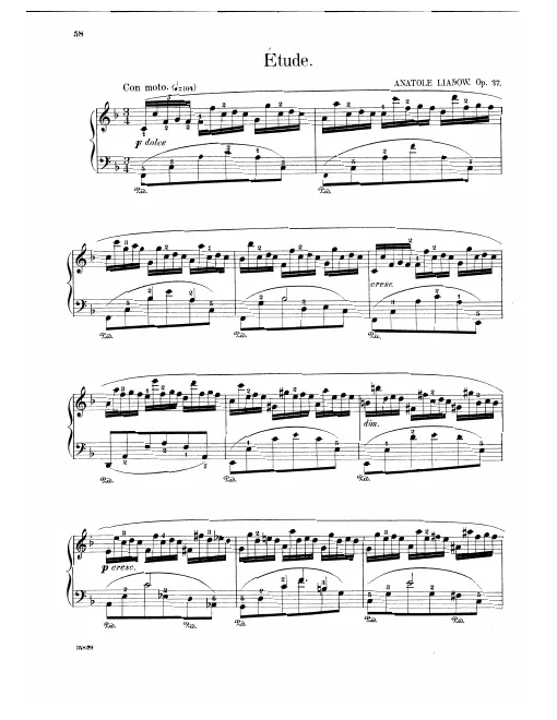 First page of Etude