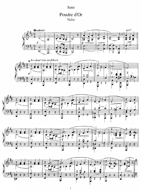 First page of Poudre d'or