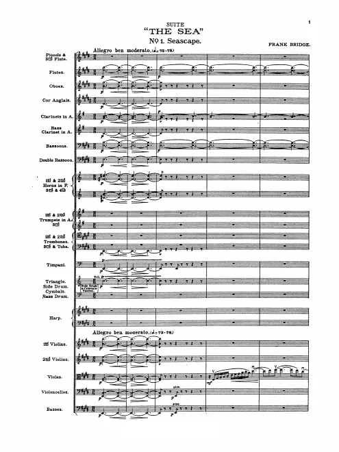 First page of The Sea