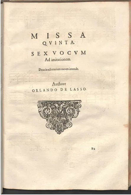 First page of Missa super Deus in adiutorium