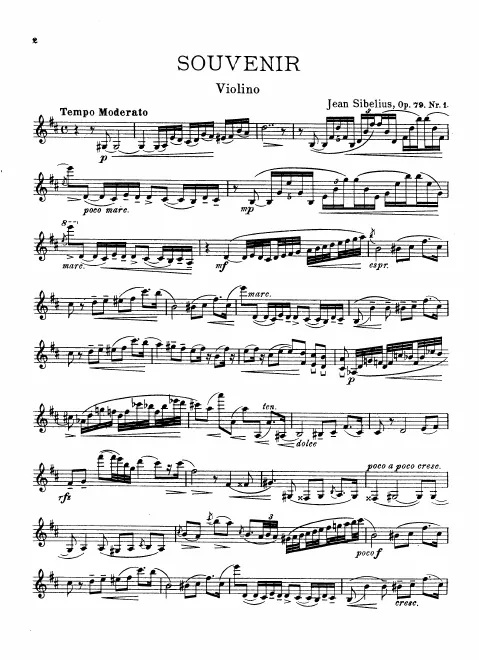 First page of 6 Pieces for Violin and Piano