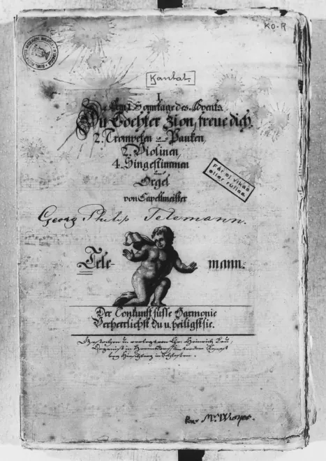 First page of Du Tochter Zion, freue dich, TWV 1:407