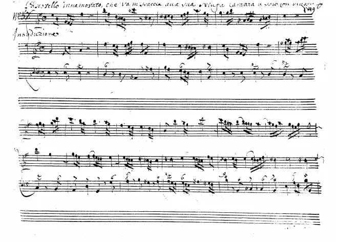 First page of Tirsi pastore amante