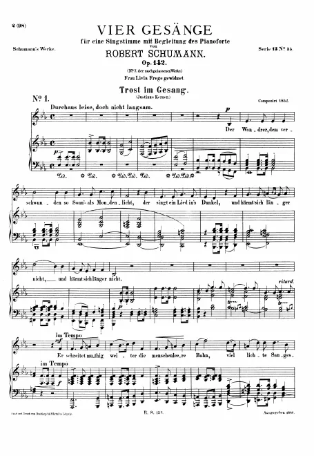 First page of 4 Gesänge