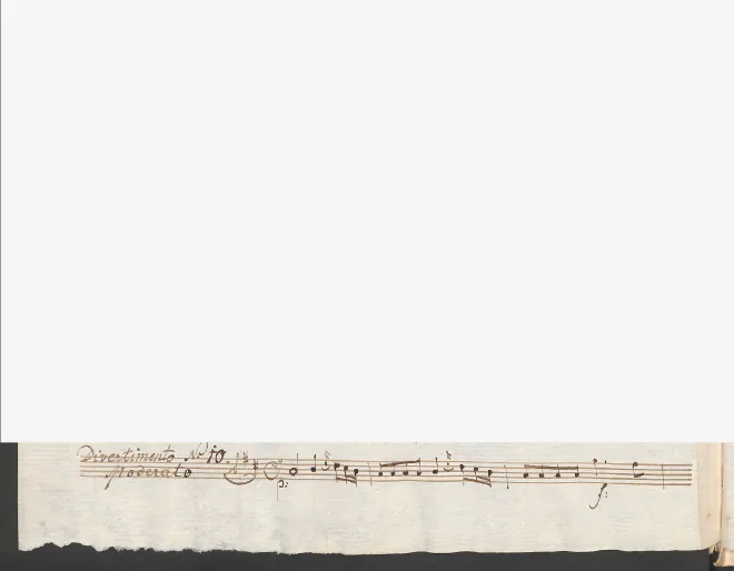 First page of Baryton Trio in D major