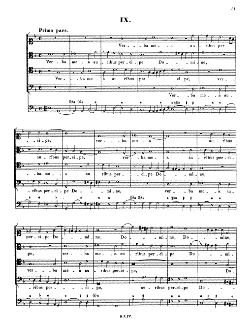 First page of Verba mea auribus percipe