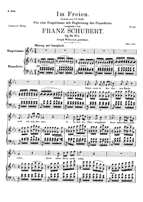 First page of Im Freien