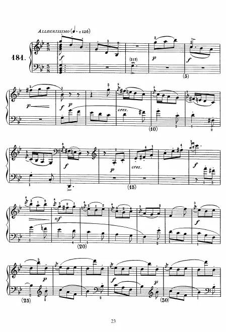 First page of Keyboard Sonata in G minor