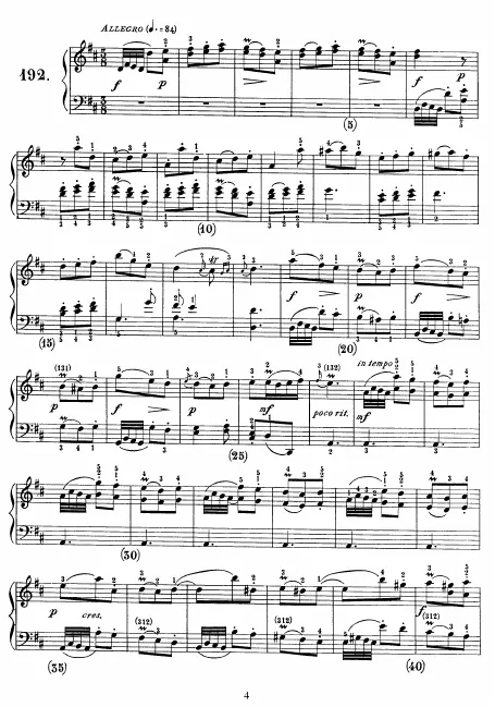 First page of Keyboard Sonata in D major