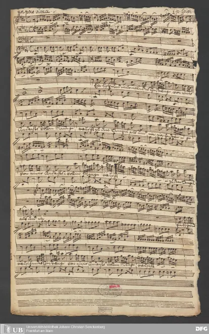 First page of Ein lispelnd-murmelndes Gedränge