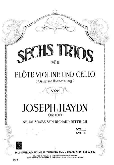 First page of 6 Divertimentos