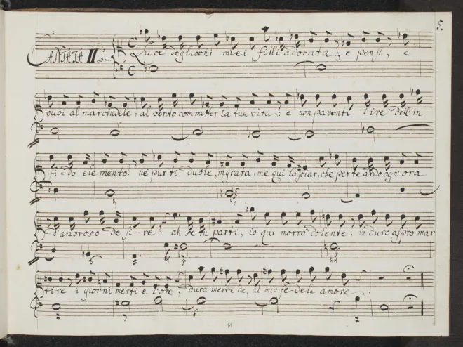 First page of Luce degli occhi miei