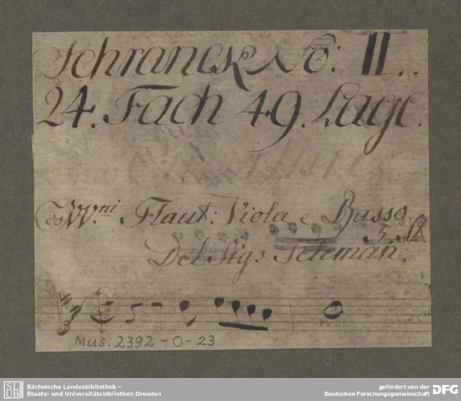 First page of Suite in E minor