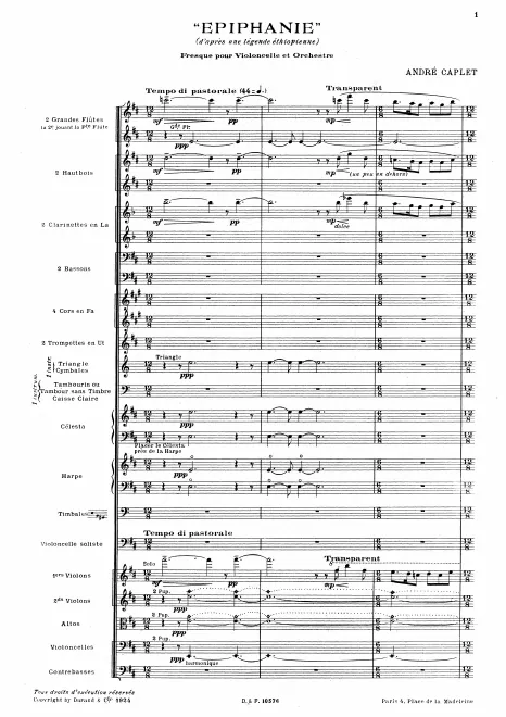 First page of Épiphanie