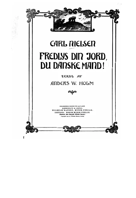 First page of Fredlys din Jord, Du danske Mand!, CNW 295