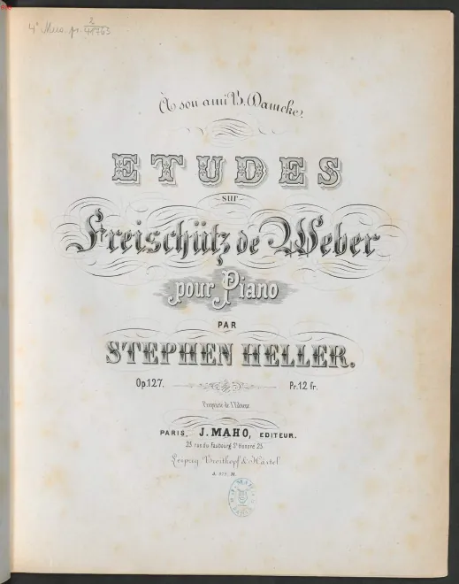 First page of Freischütz-Studien