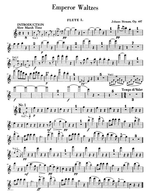 First page of Kaiser-Walzer
