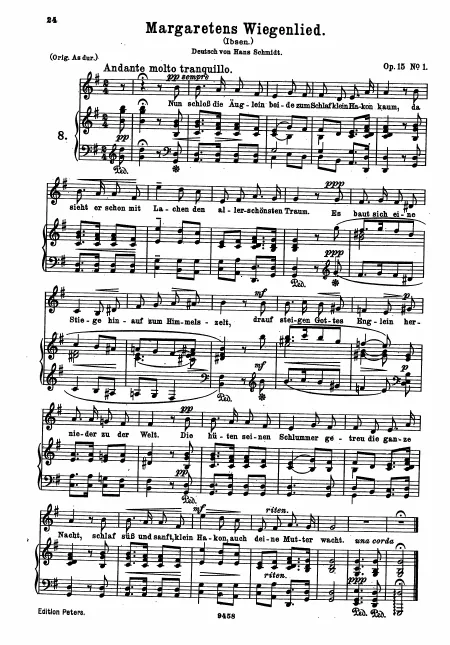 Complete Score (low key; G major)