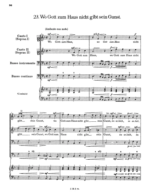 First page of Wo Gott zum Haus nicht gibt sein Gunst