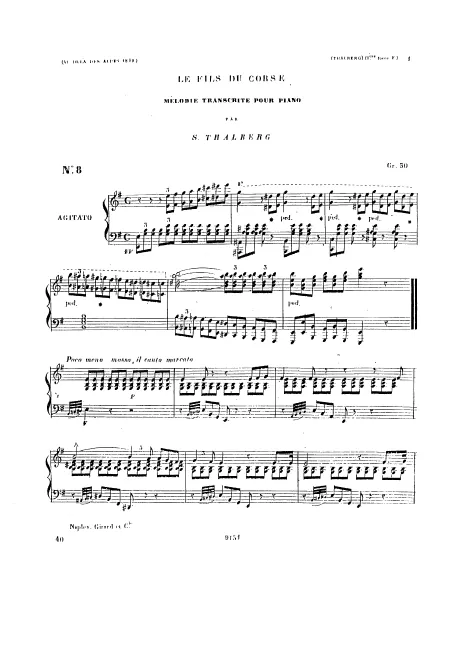 First page of Le fils du Corse