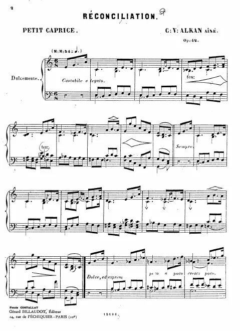 First page of Réconciliation