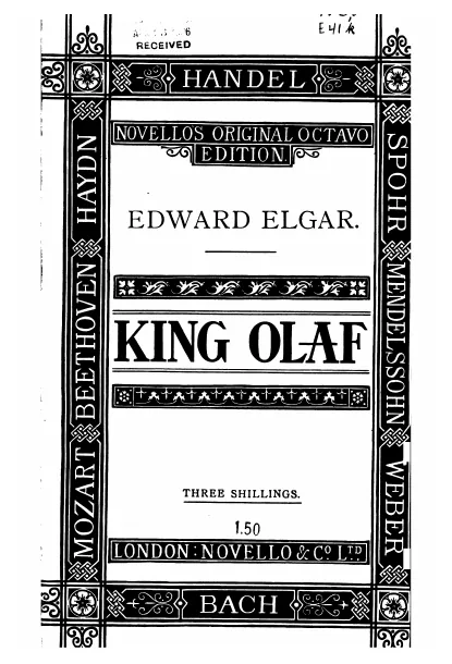 First page of Scenes from the Saga of King Olaf