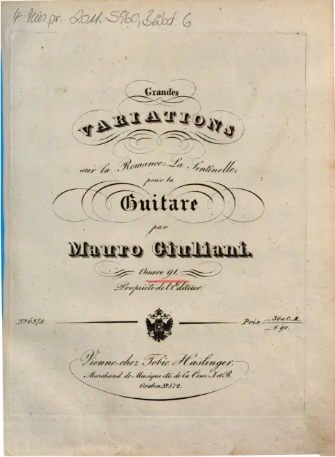 First page of Grandes Variations
