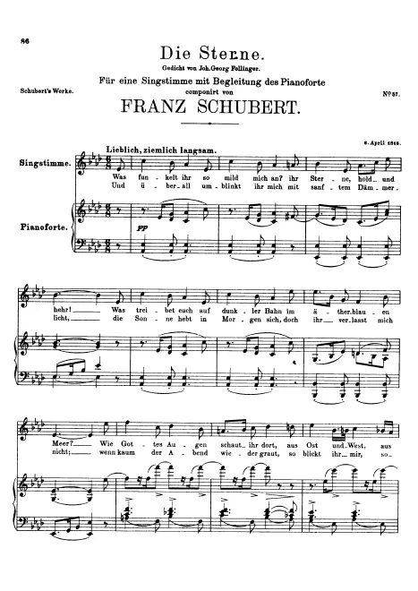 First page of Die Sterne