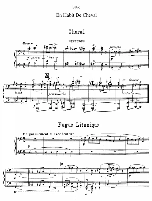 First page of En habit de cheval