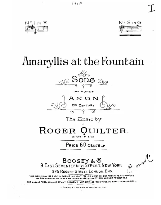 First page of 3 Songs