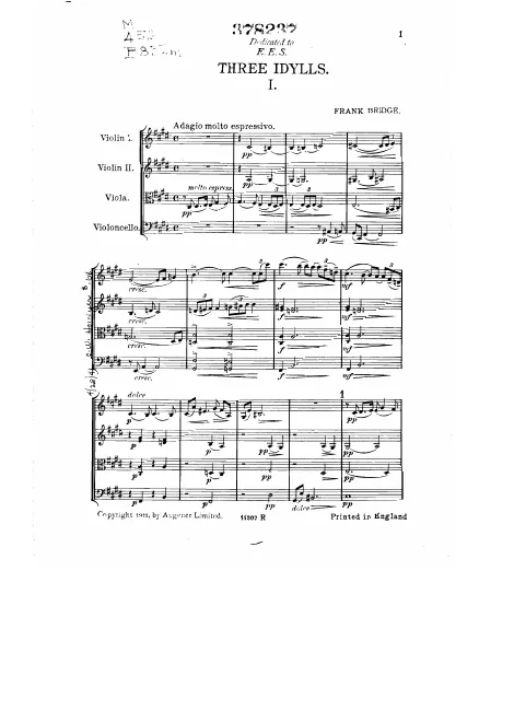First page of 3 Idylls